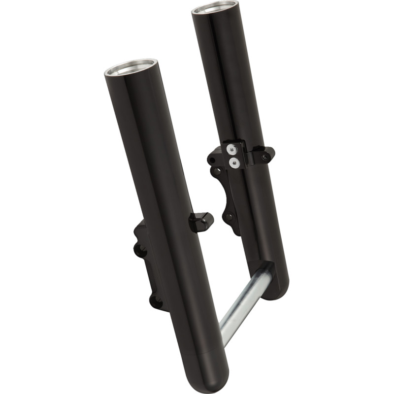 Hot Legs Dual Disc Fork Leg Set - Smooth - Black Anodized