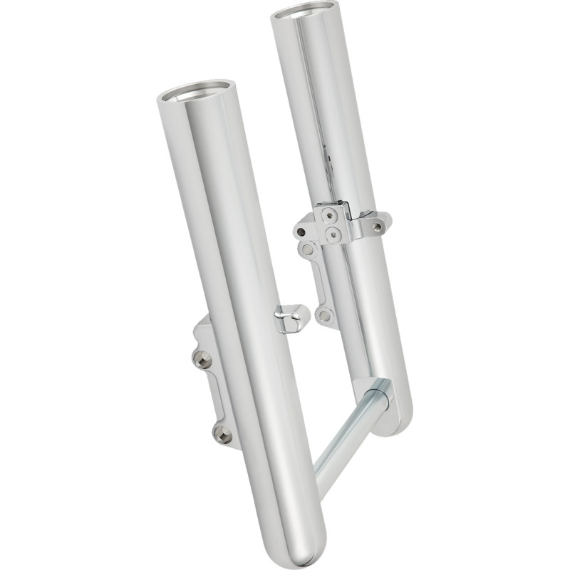 Hot Legs Dual Disc Fork Leg Set - Smooth - Chrome