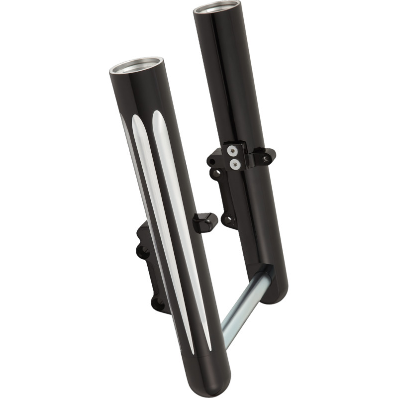 Hot Legs Dual Disc Fork Leg Set - Deep Cut - Black Anodized