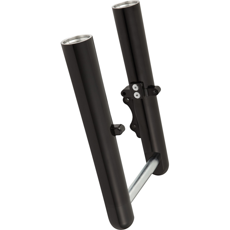 Hot Legs Single Disc Fork Leg Set - Smooth - Black Anodized
