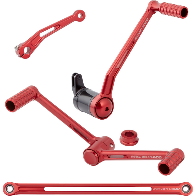 SpeedLiner Foot Control Kit with Heel/Toe Shifter - Red Anodized