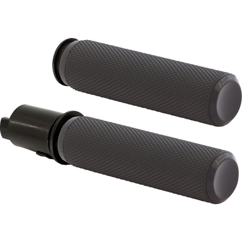 Knurled Grip - Black Anodized