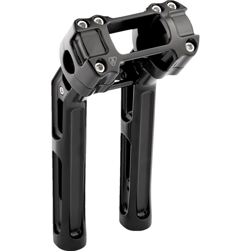 Method Kickback Handlebar Riser with Softail Gauge Cutout - 10in.