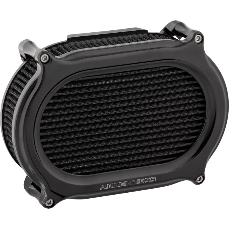 Stage II Oval Performance Air Filter Kit - Black Anodized