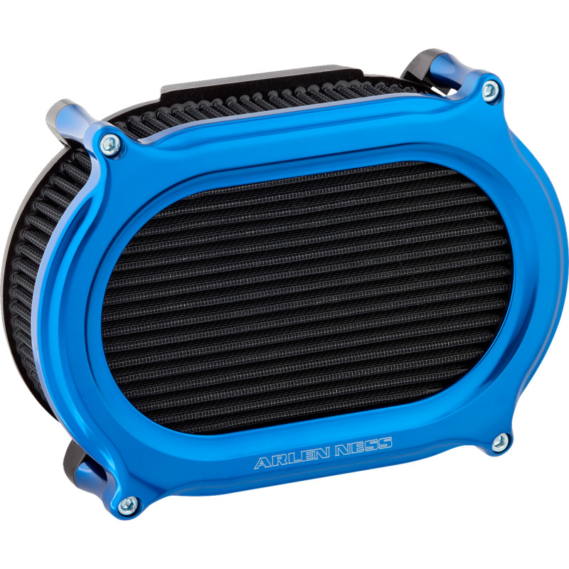 Stage II Oval Performance Air Filter Kit - Blue Anodized