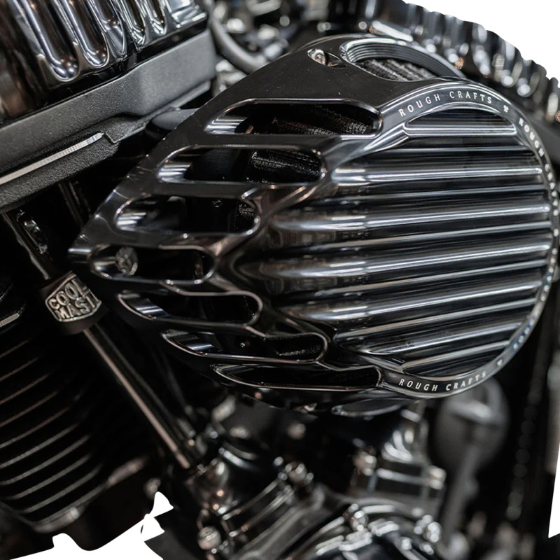 Finned Air Cleaner - Black