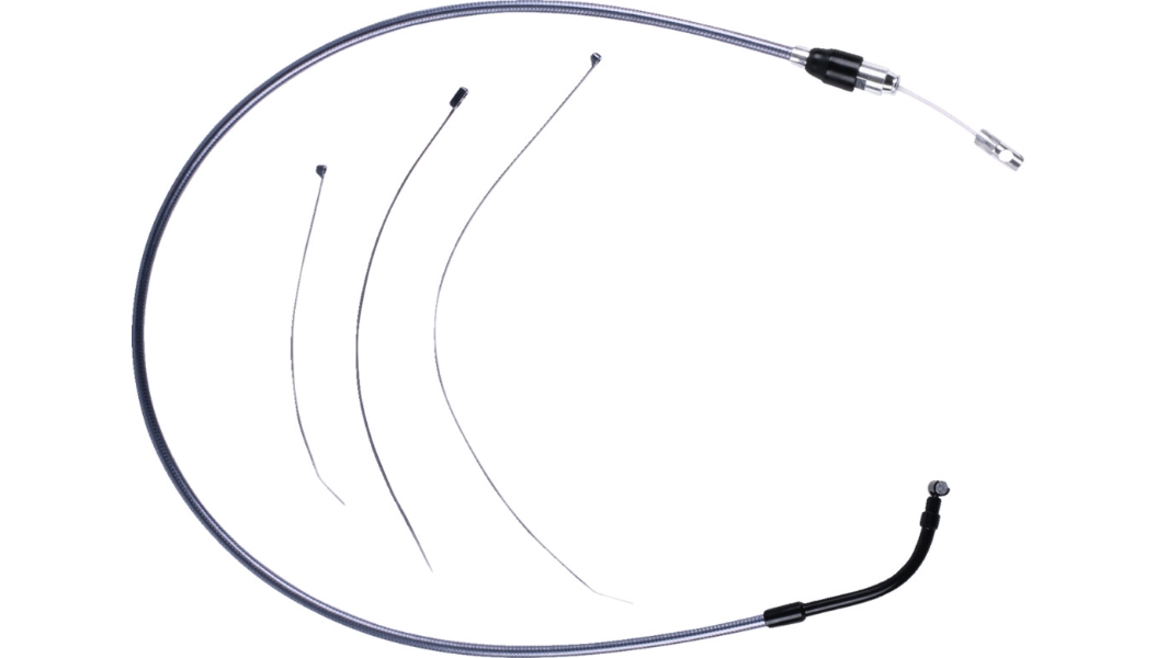 Alternate Length Black Pearl Quick Connect Braided Upper Clutch Cable - 37-1/4in.