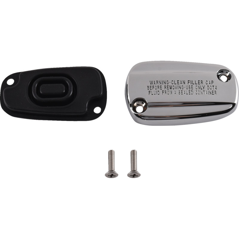 Rear Brake Master Cylinder Cover Kit - Chrome