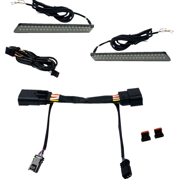 Dual Color LED Saddlebag Latch Lights - Smoke