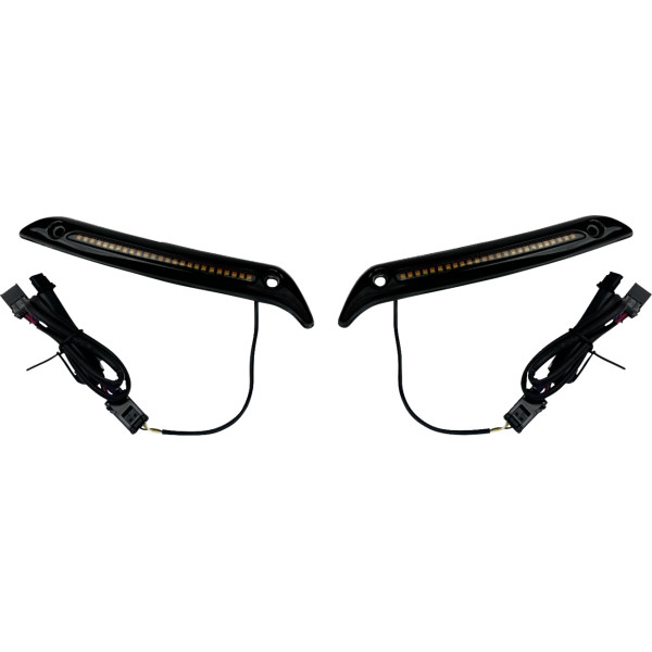 LED Windshield Trims - Gloss Black