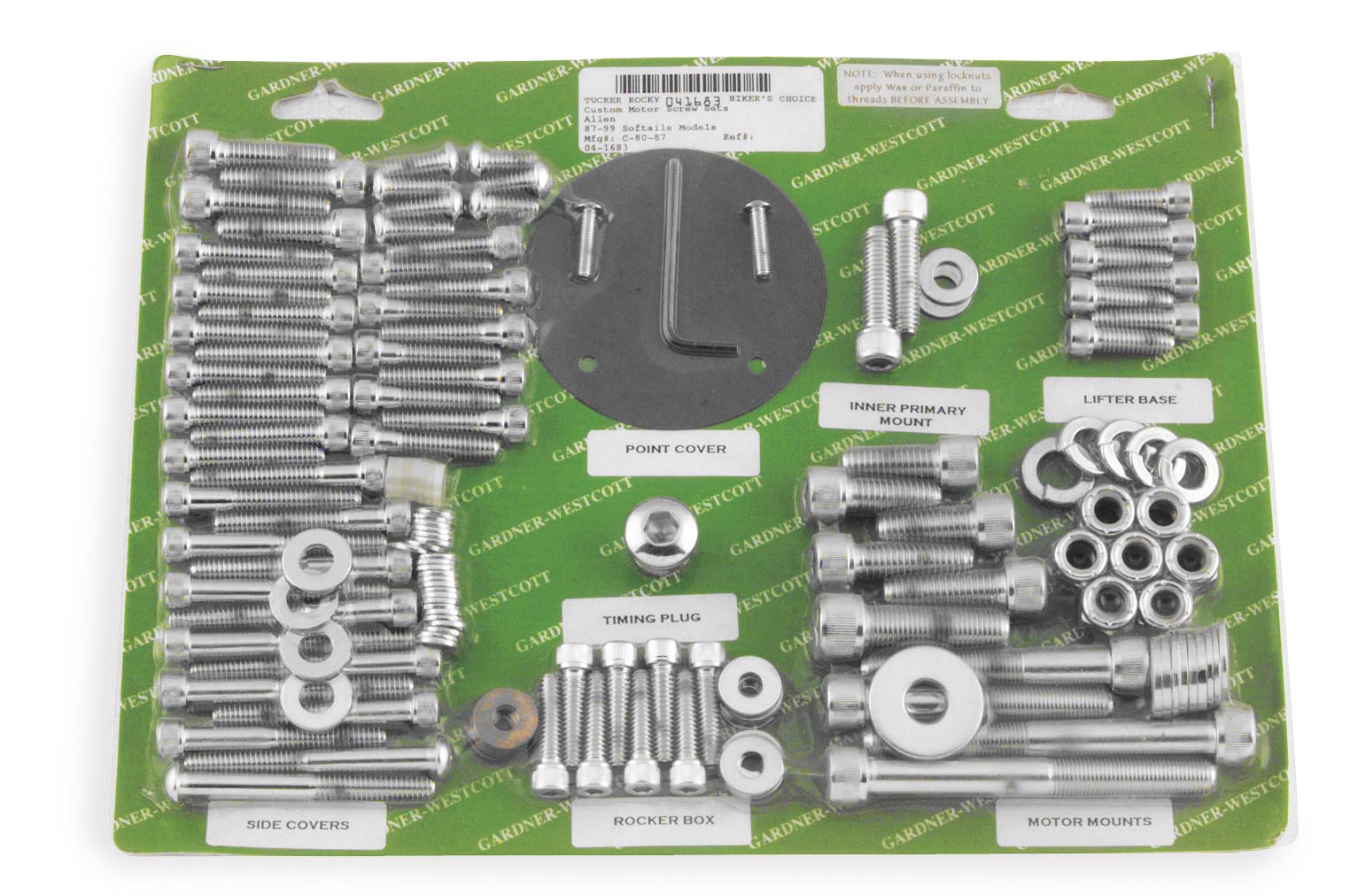 Motor Hardware Set - Chrome