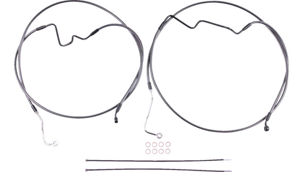 Black Pearl Designer Series DOT Extended ABS Touring Stock Dual Disc Brake - +2in.