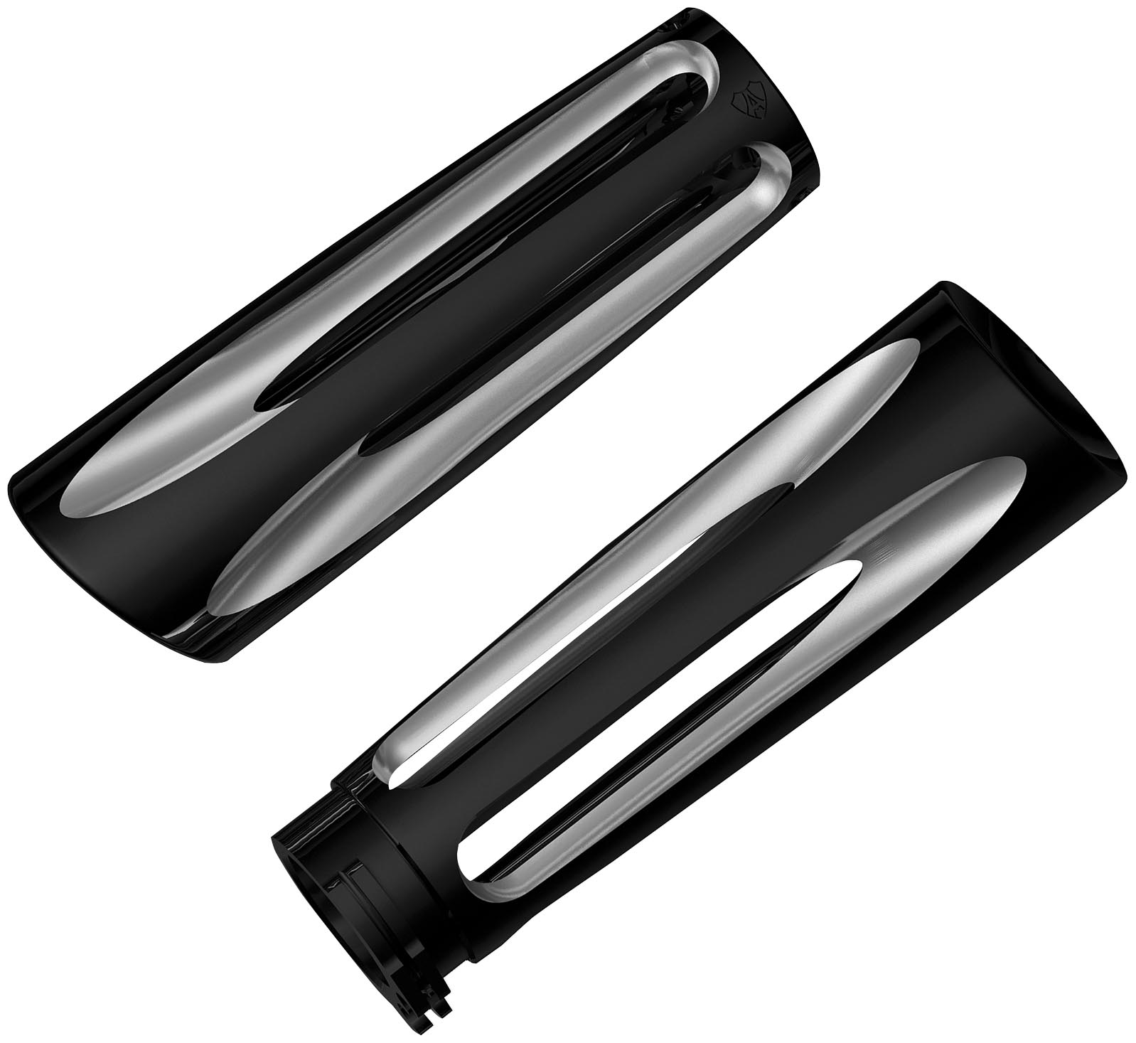 Billet Grips - Deep Cut - Black