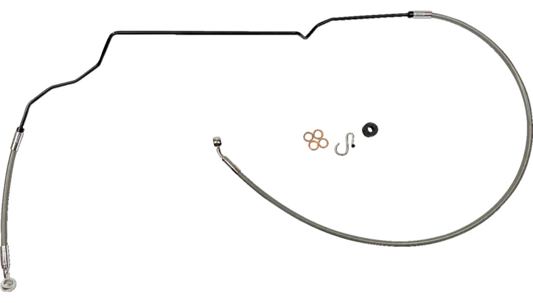 XR Stainless Extreme Response Front DOT Lower Brake Line