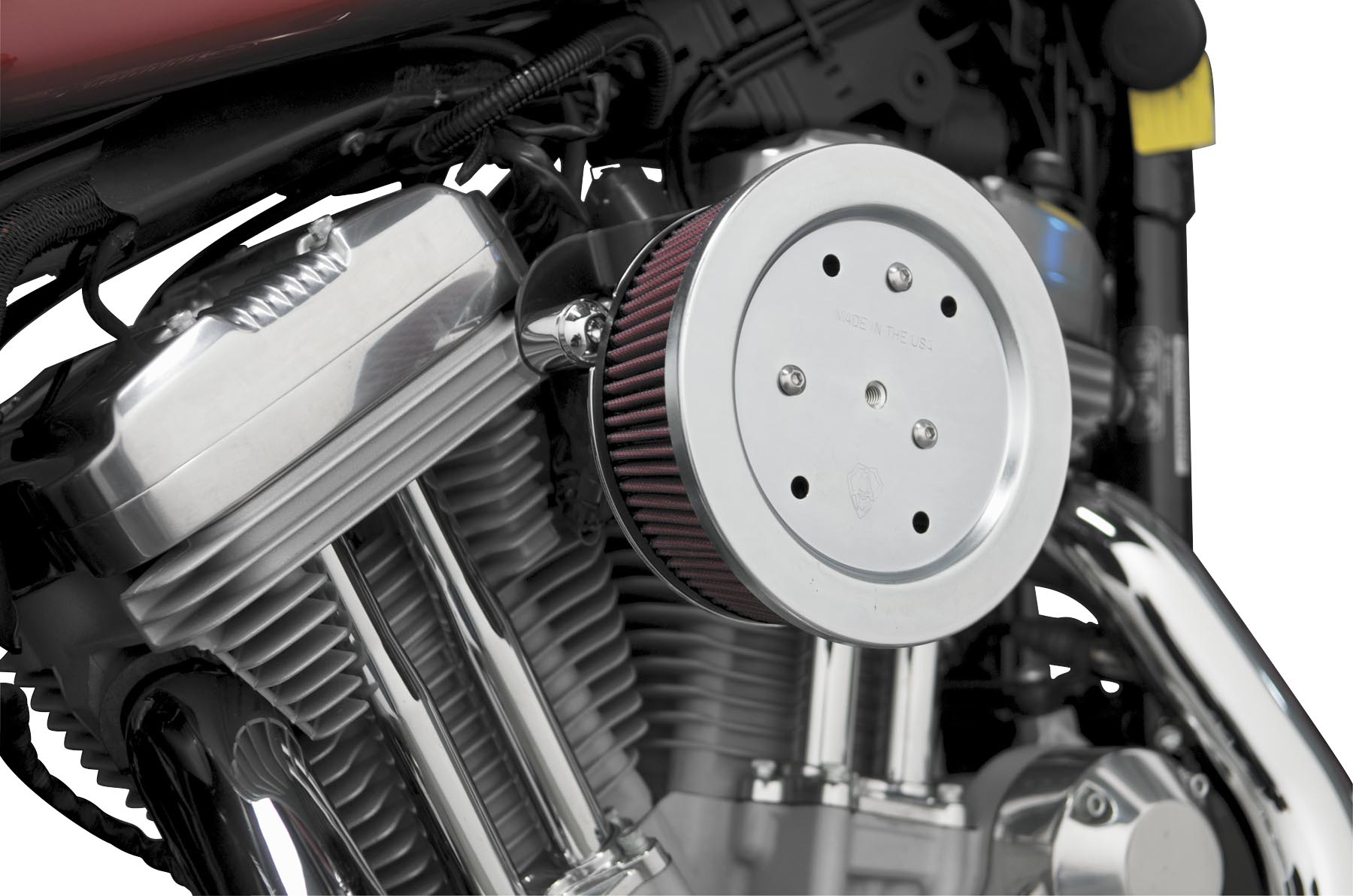 Big Sucker Stage II Air Filter Kit - Plain Backing Plate - Red Filter