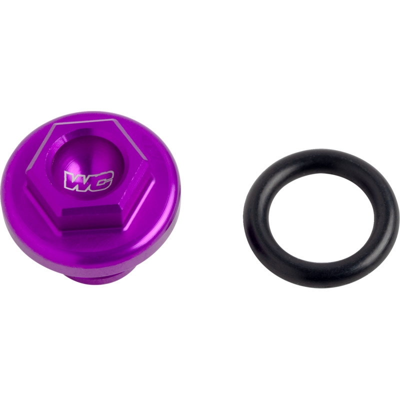 Aluminum Oil Filler Plug - Purple
