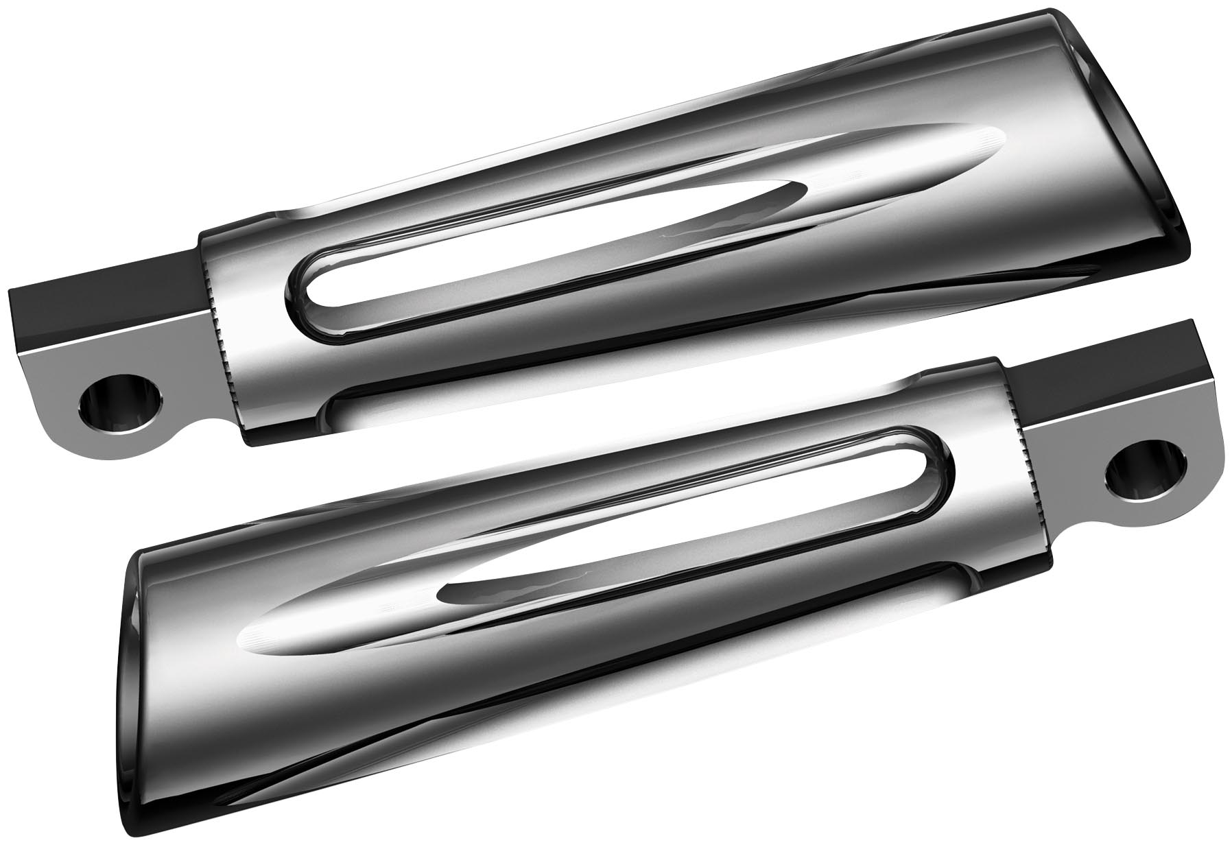 Footpegs - Deep Cut - Chrome