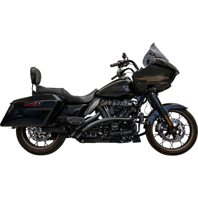 Sweeper Radial Exhaust System with Heat Shields - Black