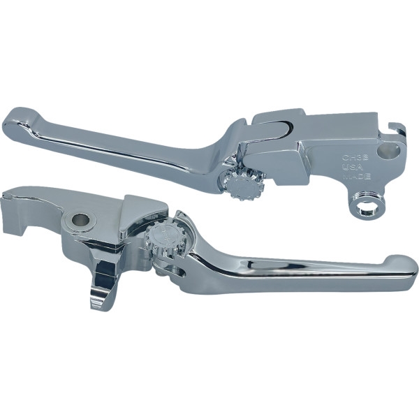 Anthem Adjustable Lever Set for Harley Models - Chrome