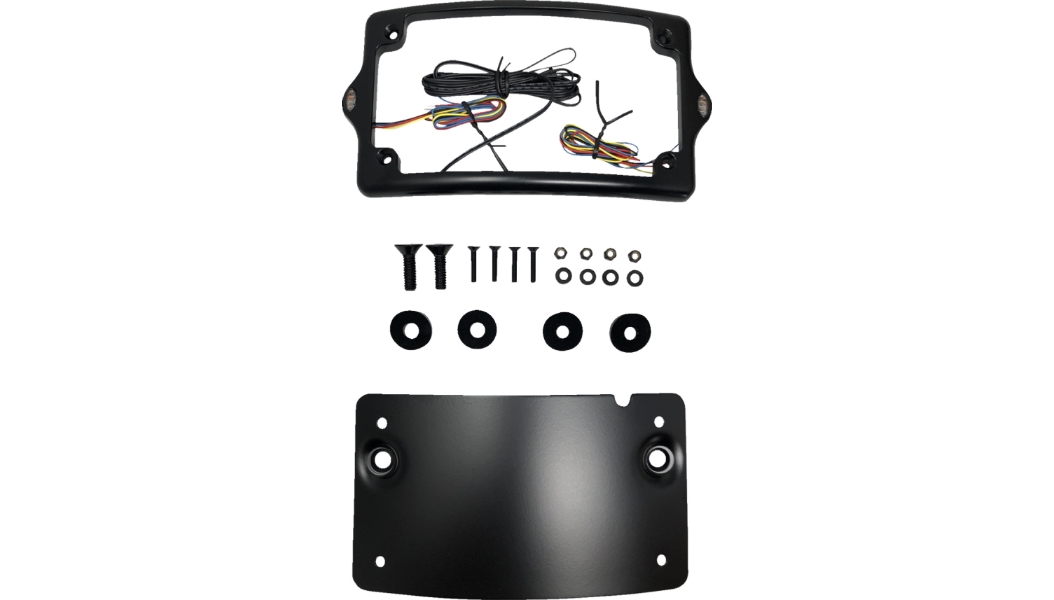 Elypse 3-1 LED License Plate Kit - Amber/Red/White - Black