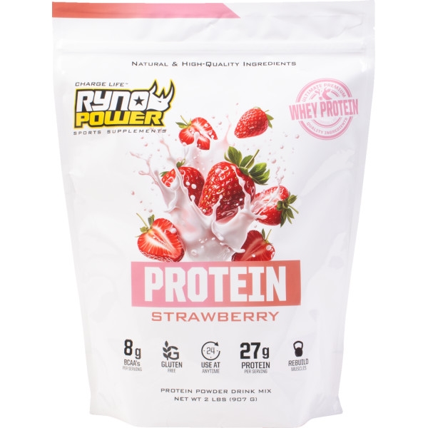 Protein Powder - Strawberry Flavor - 2lb.