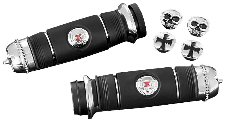 Gen 2 Neighbor Haters Slip-On Mufflers with Dual Cut - Chrome with/Black Tip