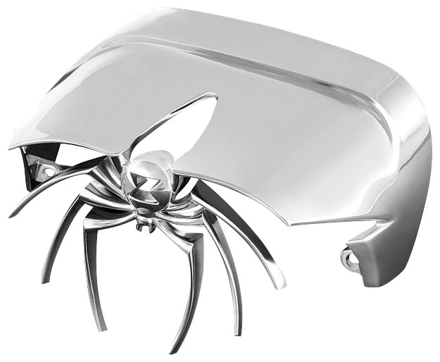 Widow Taillight Cover - Chrome