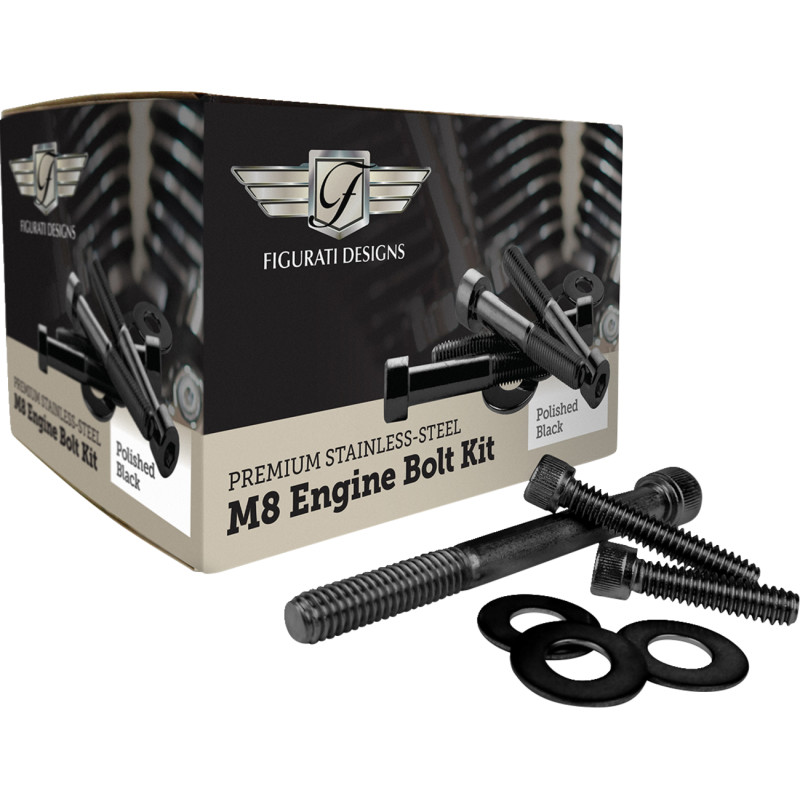 Engine Bolt Kit - Polished Black