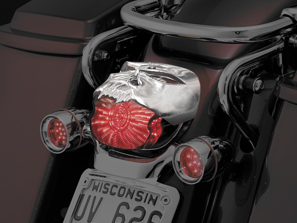 Zombie Taillight Cover - Chrome