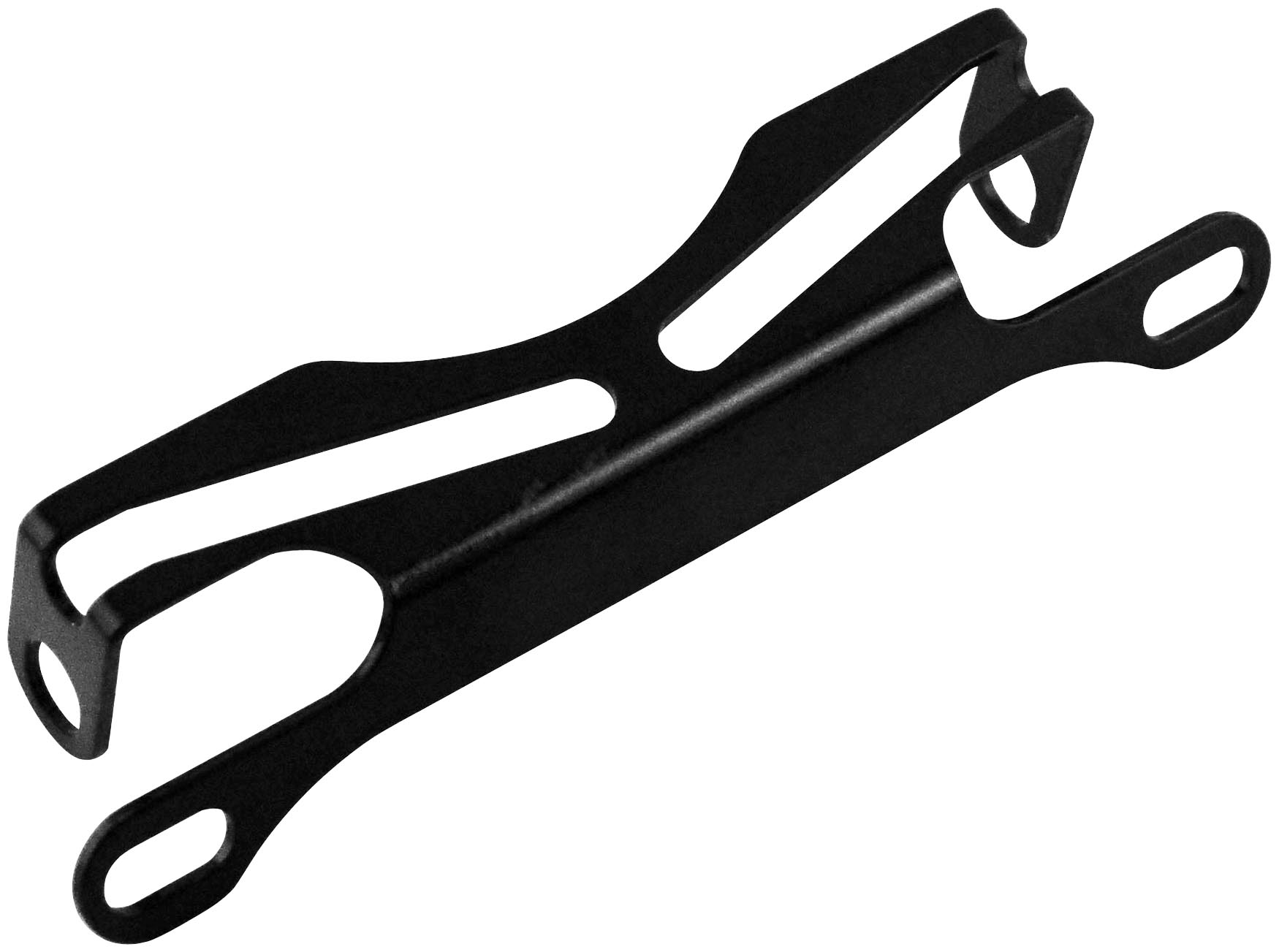 Universal License Plate Bracket - Black with Turn Signal Tabs