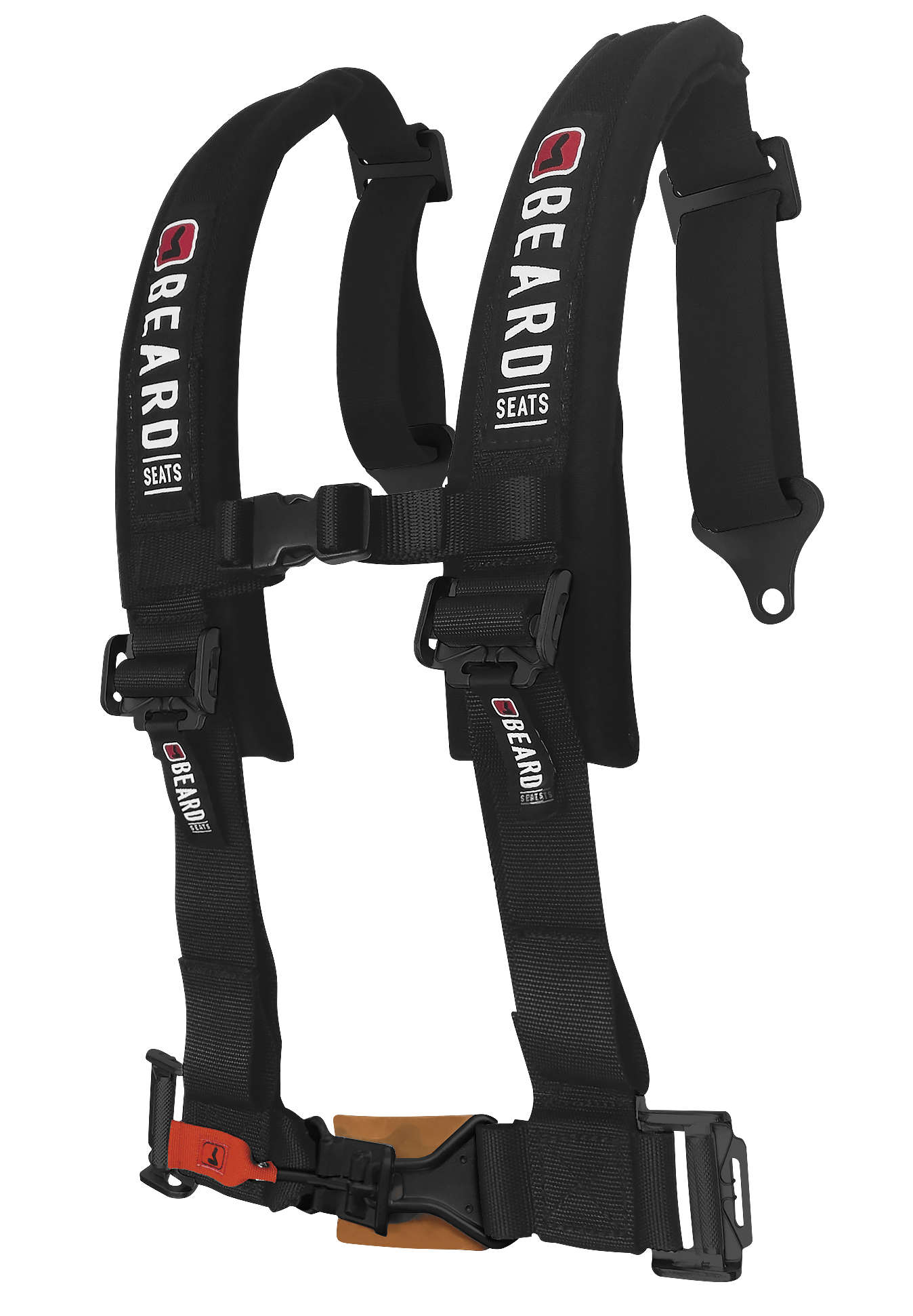 2x2 5-Point Latch & Link-Style Buckle Safety Harness with Pads