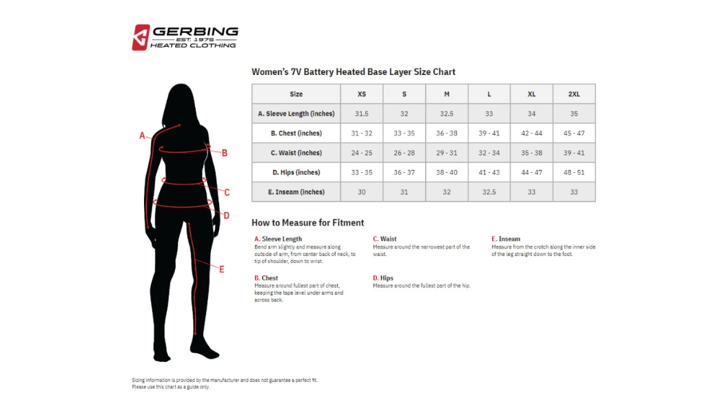 7V Womens Battery Heated Pants