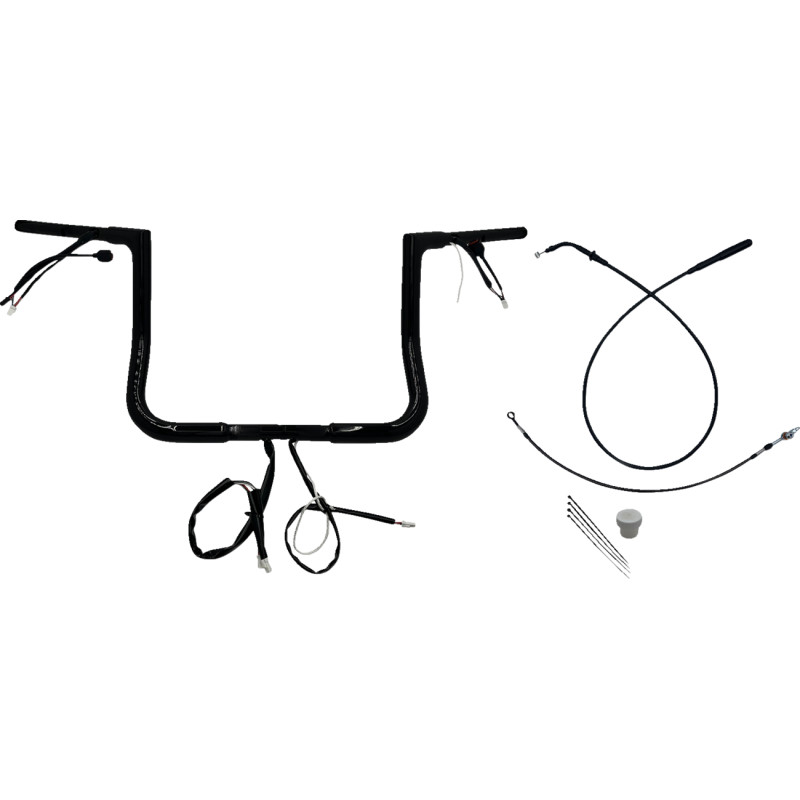 1-1/4in. EZ Install Flat Top Handlebar Kit - Black