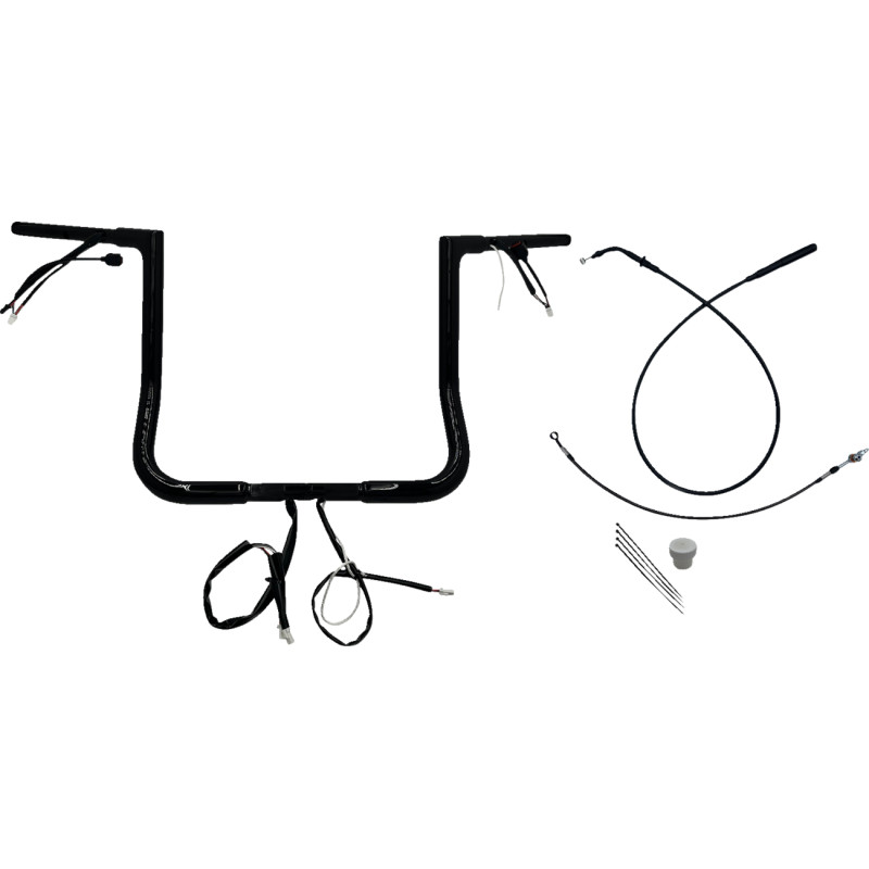 1-1/4in. EZ Install Flat Top Handlebar Kit - Black