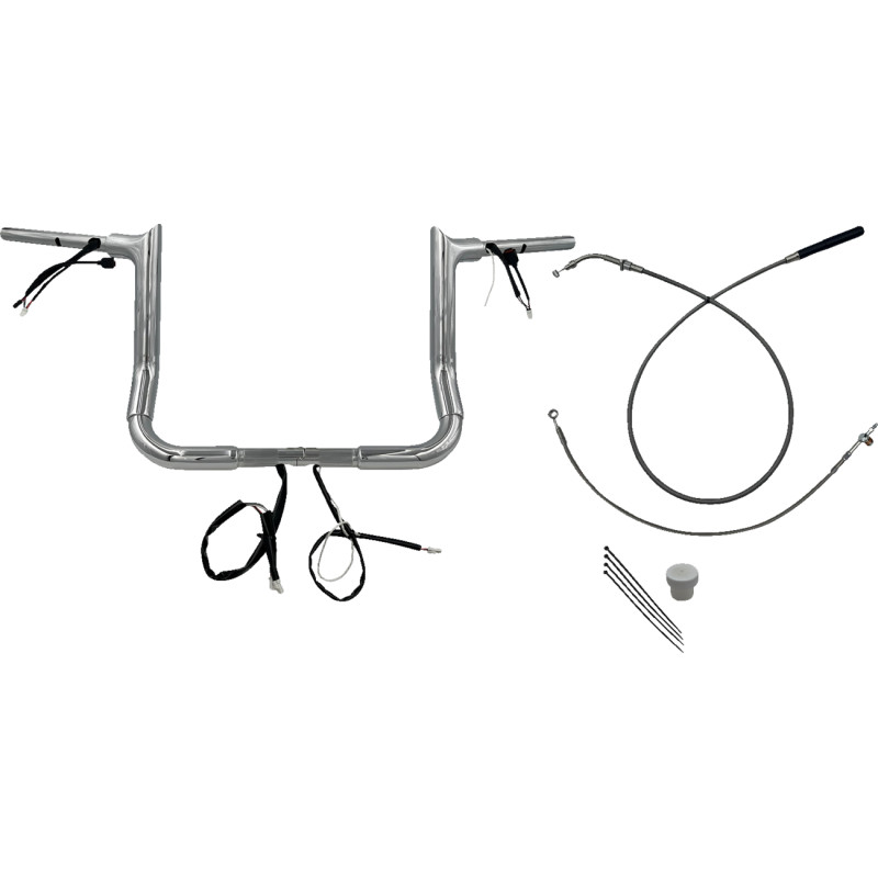 1-1/2in. EZ Install Pointed Top Handlebar Kit - Chrome