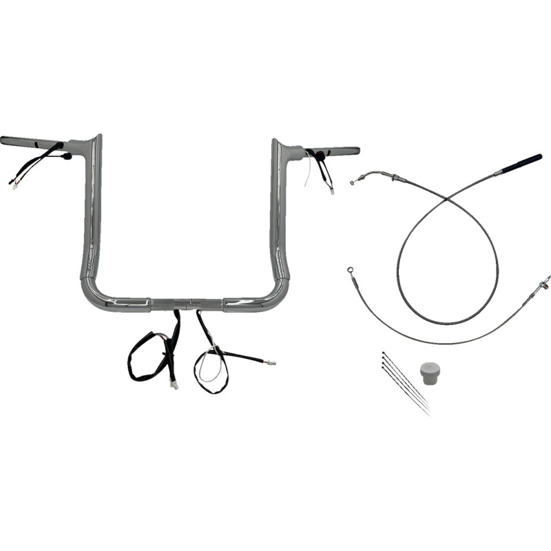 1-1/2in. EZ Install Pointed Top Handlebar Kit - Chrome