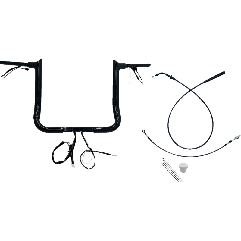 1-1/2in. EZ Install Pointed Top Handlebar Kit - Black