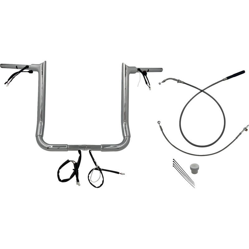 1-1/2in. EZ Install Pointed Top Handlebar Kit - Chrome