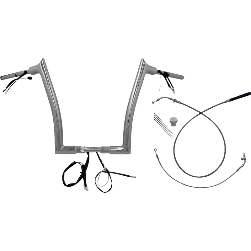 1-1/2in. EZ Install Pointed Top Handlebar Kit - Chrome