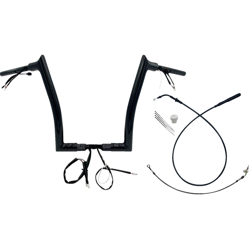 1-1/2in. EZ Install Pointed Top Handlebar Kit - Black