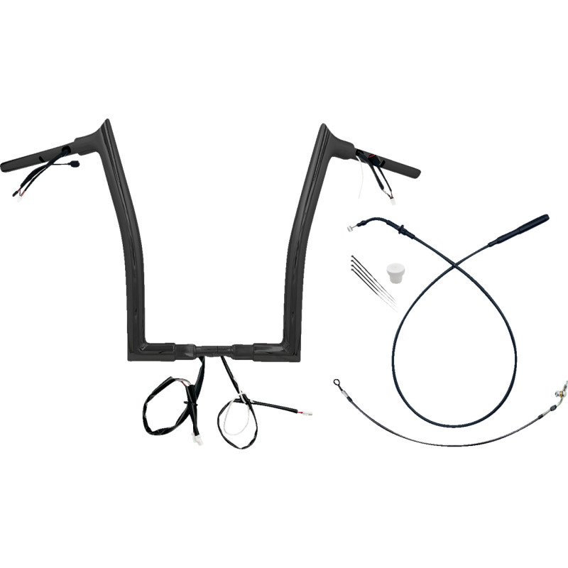 1-1/2in. EZ Install Pointed Top Handlebar Kit - Black