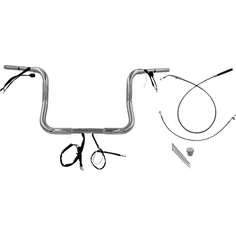 1-1/4in. EZ Install Round Top Handlebar Kit - Chrome