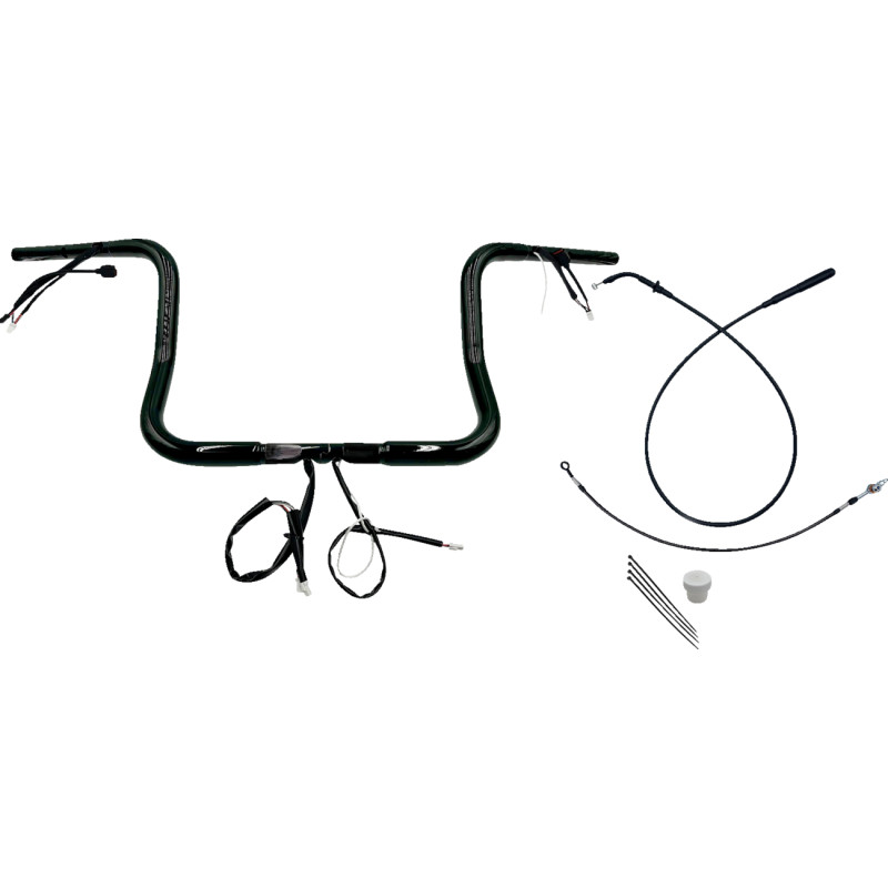 1-1/4in. EZ Install Round Top Handlebar Kit - Black