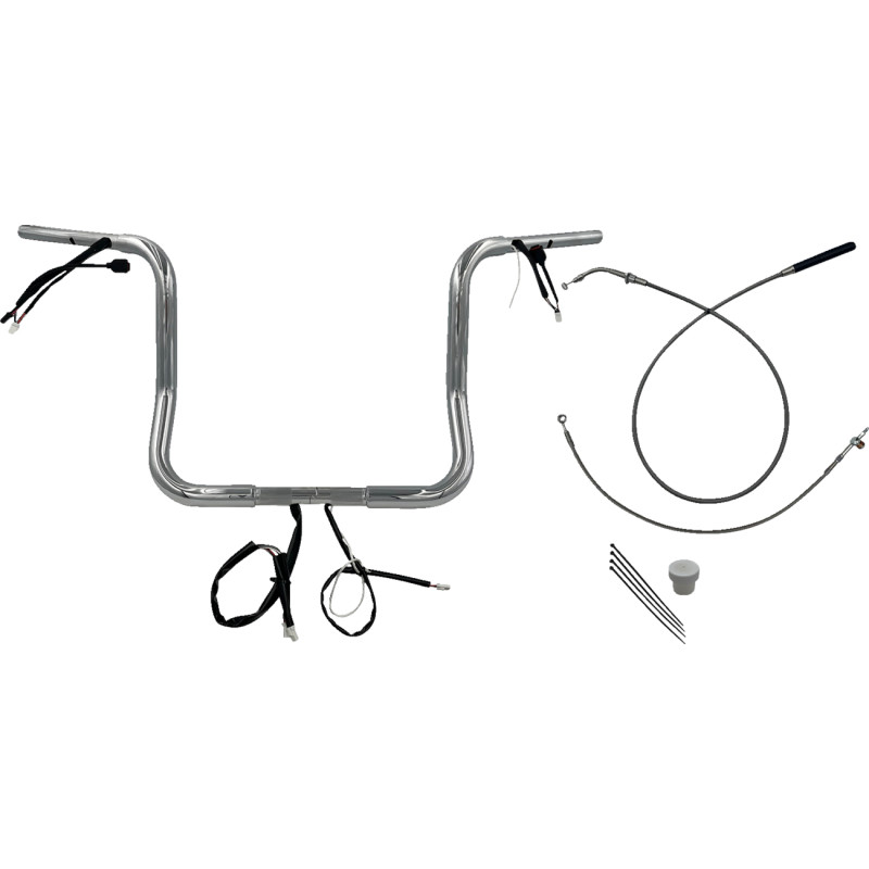 1-1/4in. EZ Install Round Top Handlebar Kit - Chrome