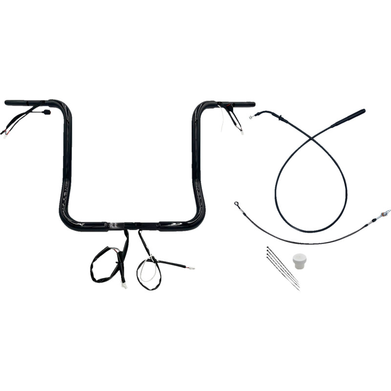 1-1/4in. EZ Install Round Top Handlebar Kit - Black