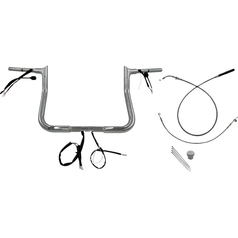 1-1/4in. EZ Install Pointed Top Handlebar Kit - Chrome