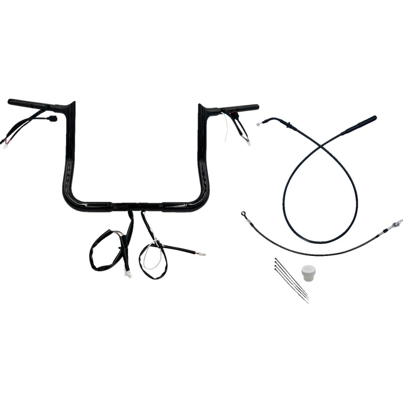 1-1/4in. EZ Install Pointed Top Handlebar Kit - Black