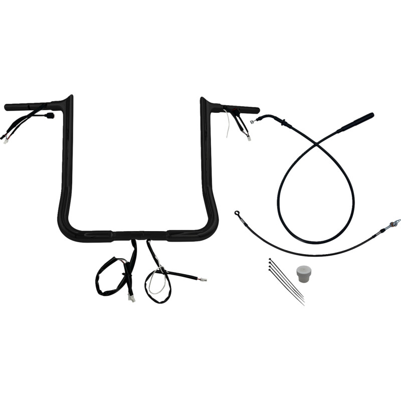 1-1/4in. EZ Install Pointed Top Handlebar Kit - Black