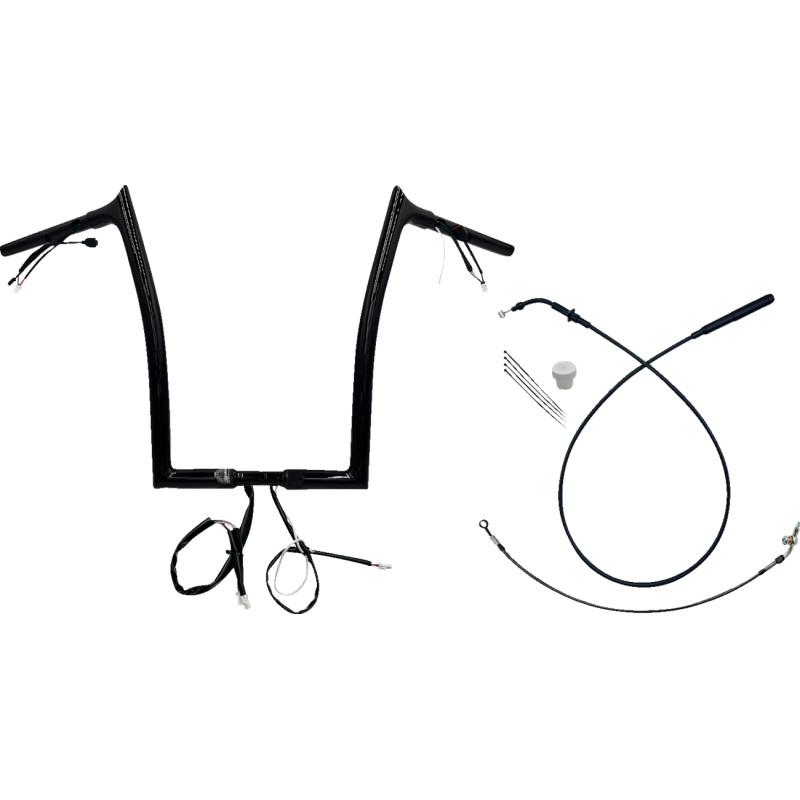 1-1/4in. EZ Install Pointed Top Handlebar Kit - Black