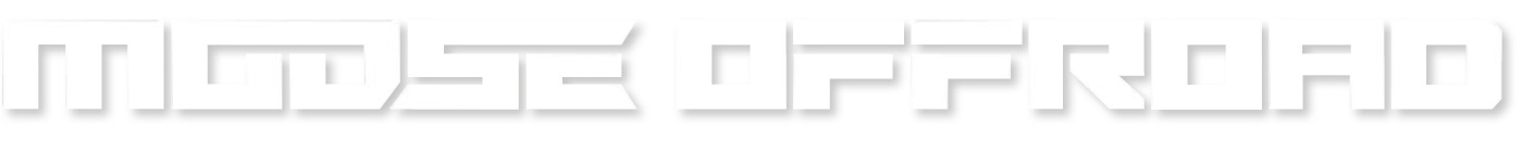 Moose Offroad Trailer Decal - White - 2.5in. H x 36in. L